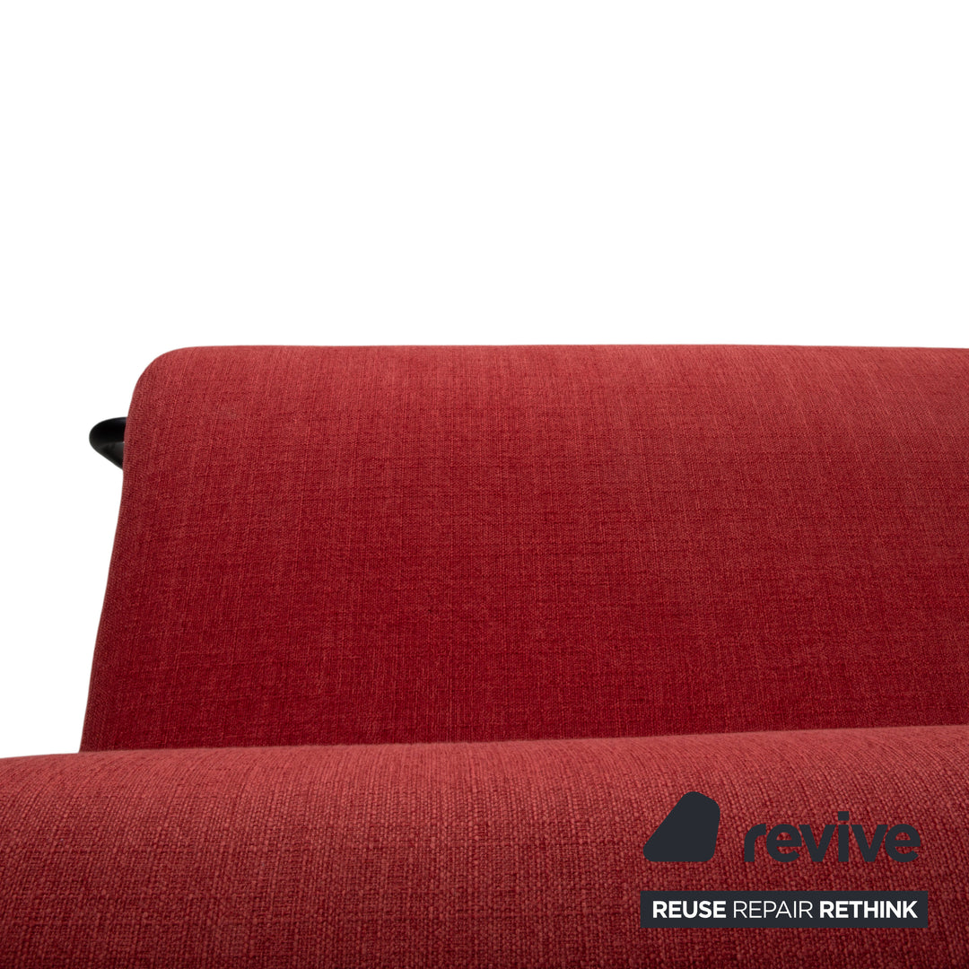 Rolf Benz Freistil 164 Stoff Zweisitzer Rot Sofa Couch manuelle Schlaffunktion