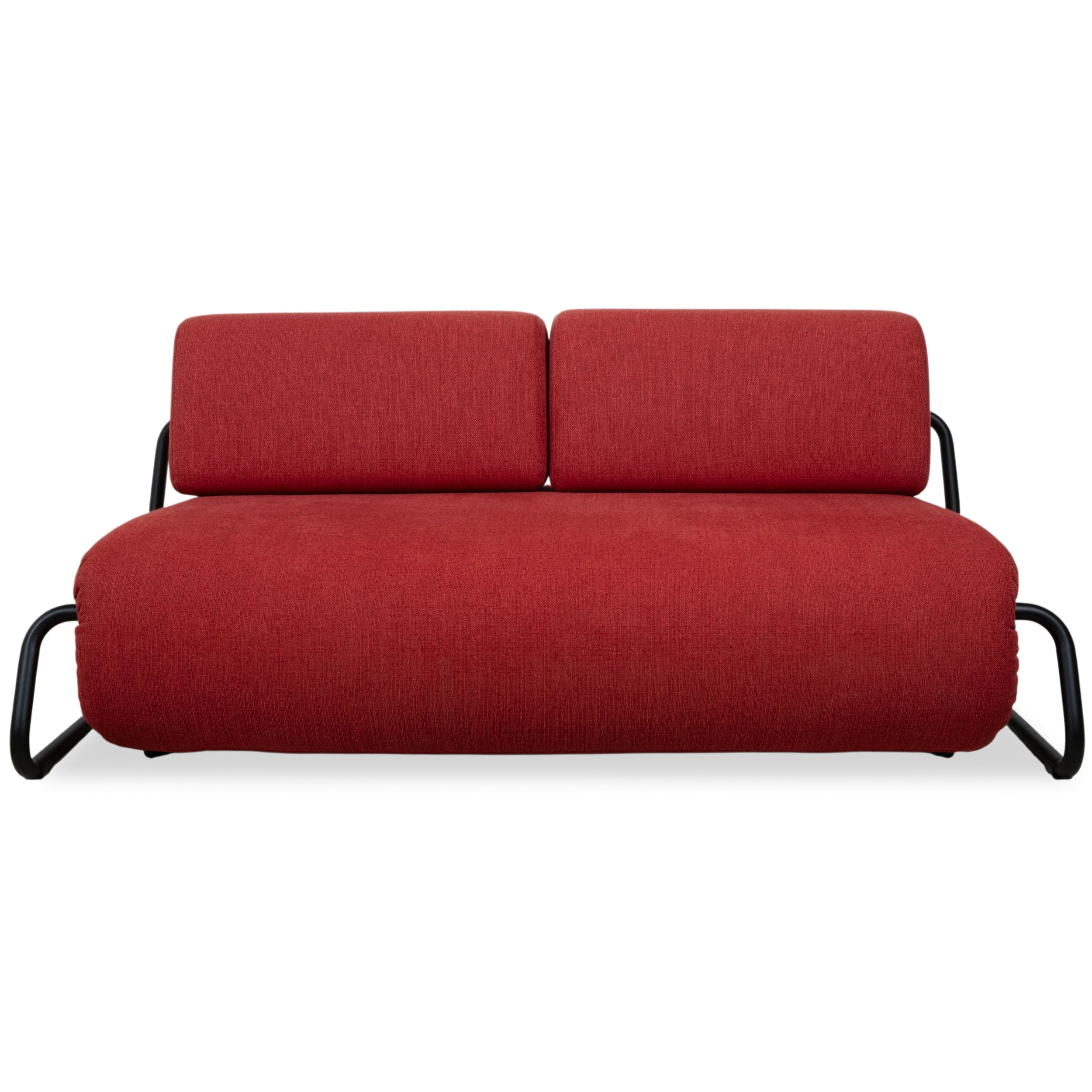 Rolf Benz Freistil 164 Stoff Zweisitzer Rot Sofa Couch manuelle Schlaffunktion