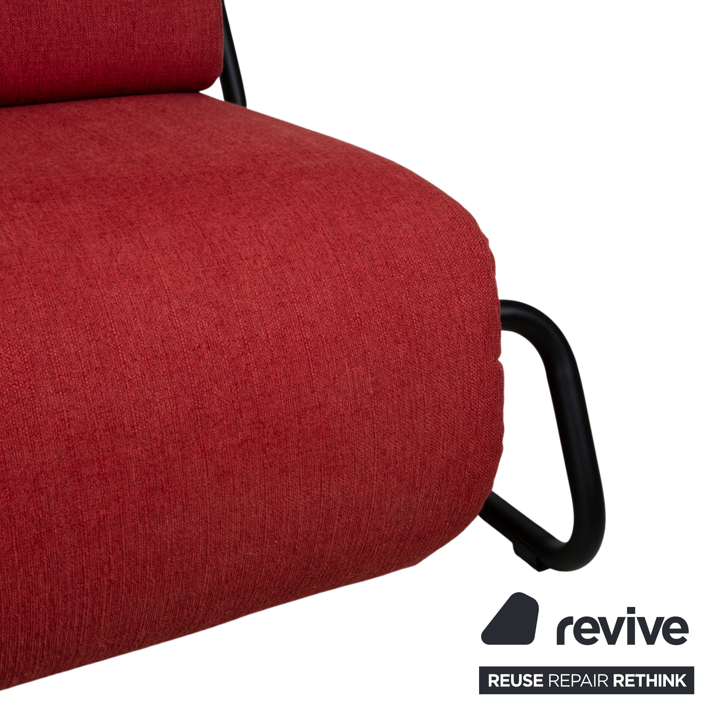 Rolf Benz Freistil 164 Stoff Zweisitzer Rot Sofa Couch manuelle Schlaffunktion