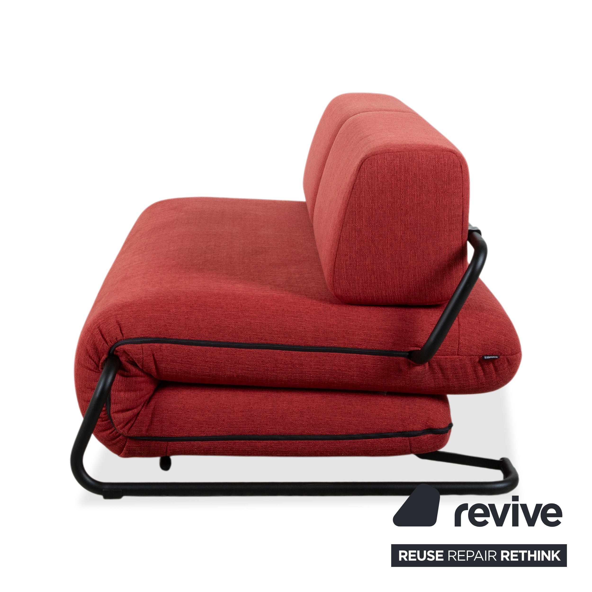 Rolf Benz Freistil 164 Stoff Zweisitzer Rot Sofa Couch manuelle Schlaffunktion