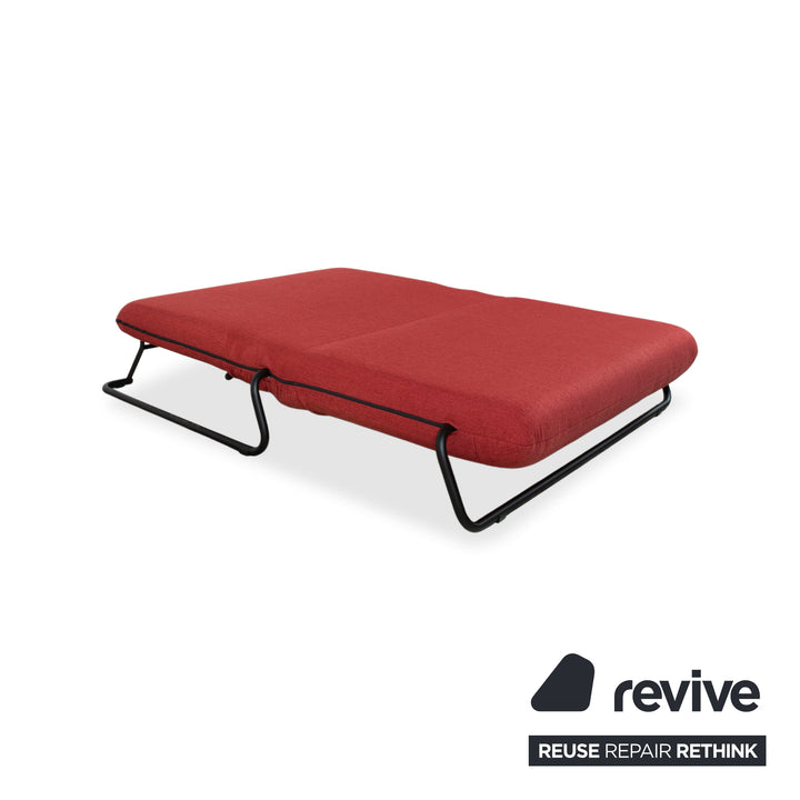 Rolf Benz Freistil 164 fabric two-seater red sofa couch manual sleeping function