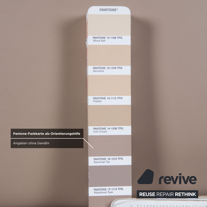 Rolf Benz Garnitur Dreisitzer & Zweisitzer Leder Sofa Creme Beige Couch