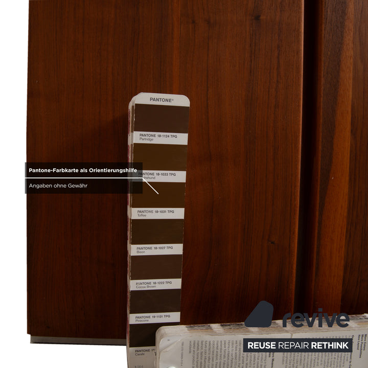 Rolf Benz Garnitur Esstisch 6er Stuhl Holz Glas Leder Schwarz Braun Mokka 190 x 100 cm