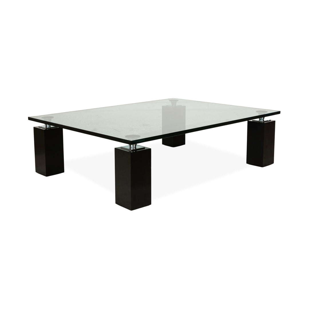 Table basse en verre Rolf Benz Noir 120 x 90 cm