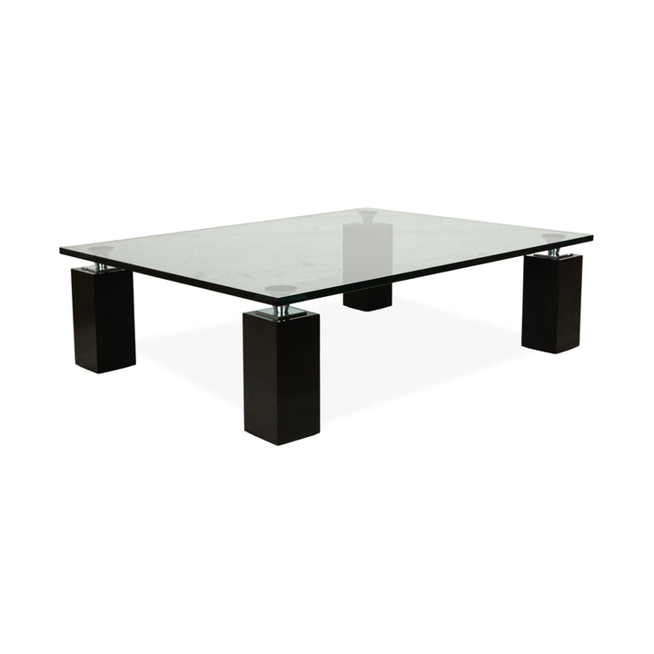 Rolf Benz Glas Couchtisch Schwarz 120 x 90 cm