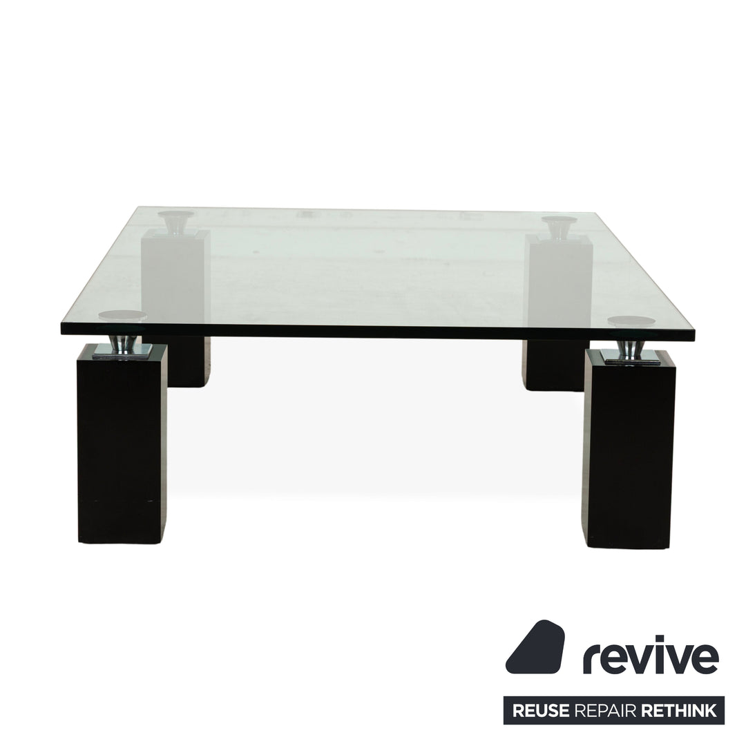 Table basse en verre Rolf Benz Noir 120 x 90 cm