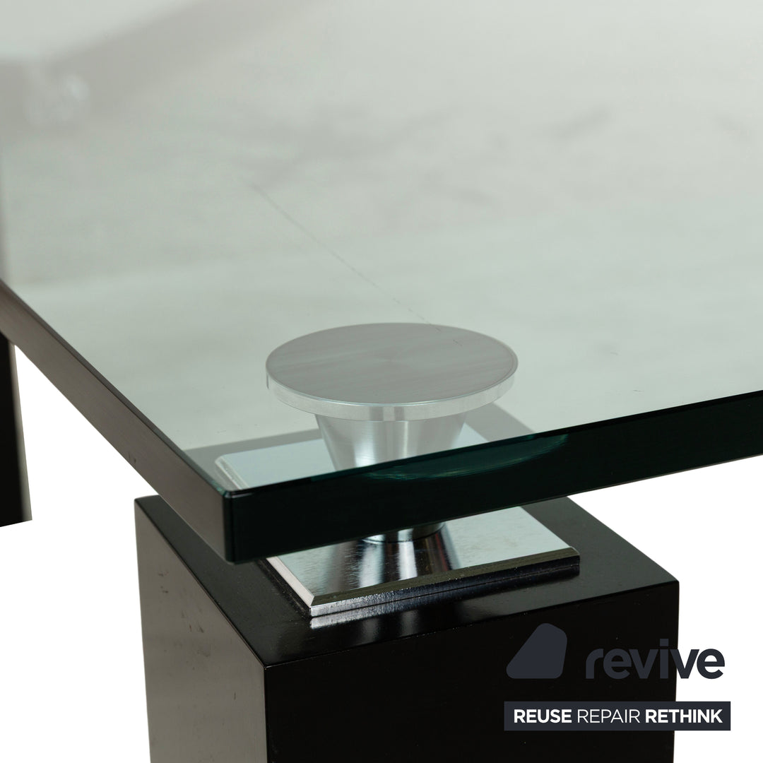 Table basse en verre Rolf Benz Noir 120 x 90 cm