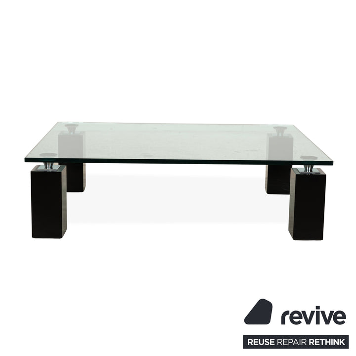 Table basse en verre Rolf Benz Noir 120 x 90 cm