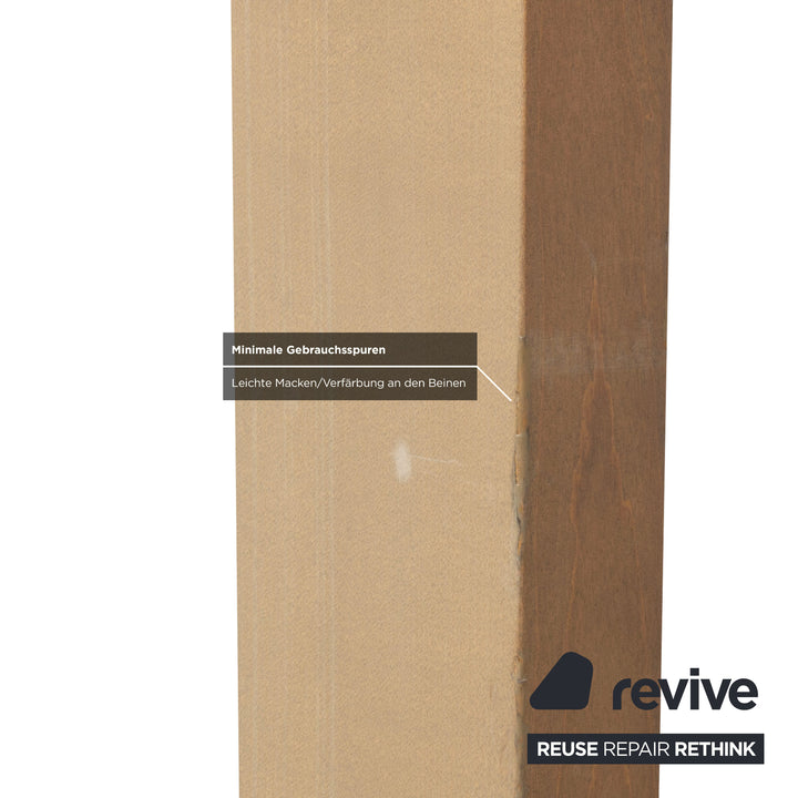 Rolf Benz Glas Esstisch Braun Ausziehfunktion Holz Rauchglas Nussbaum 220 x 75 x 98 cm