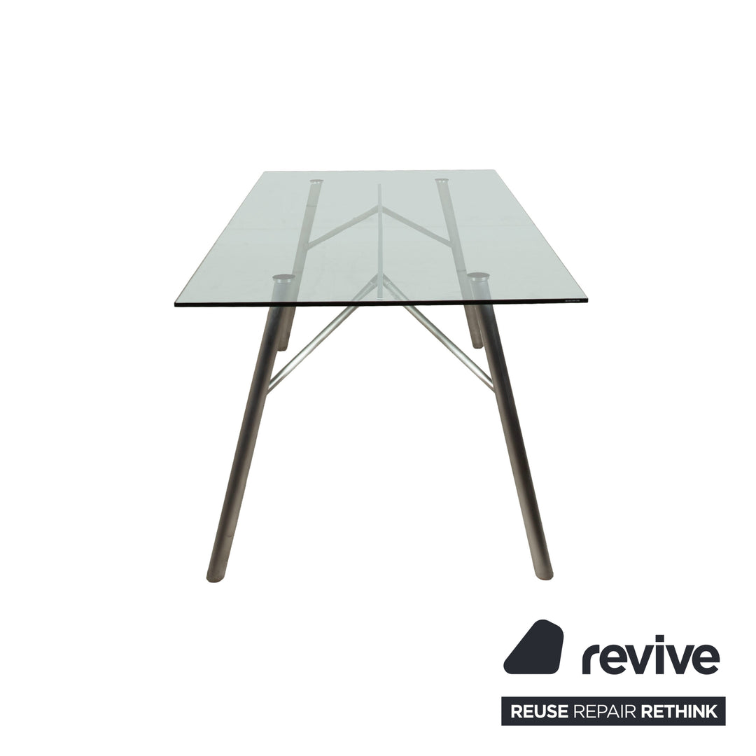 Table à manger en verre Rolf Benz Siber pour salle à manger