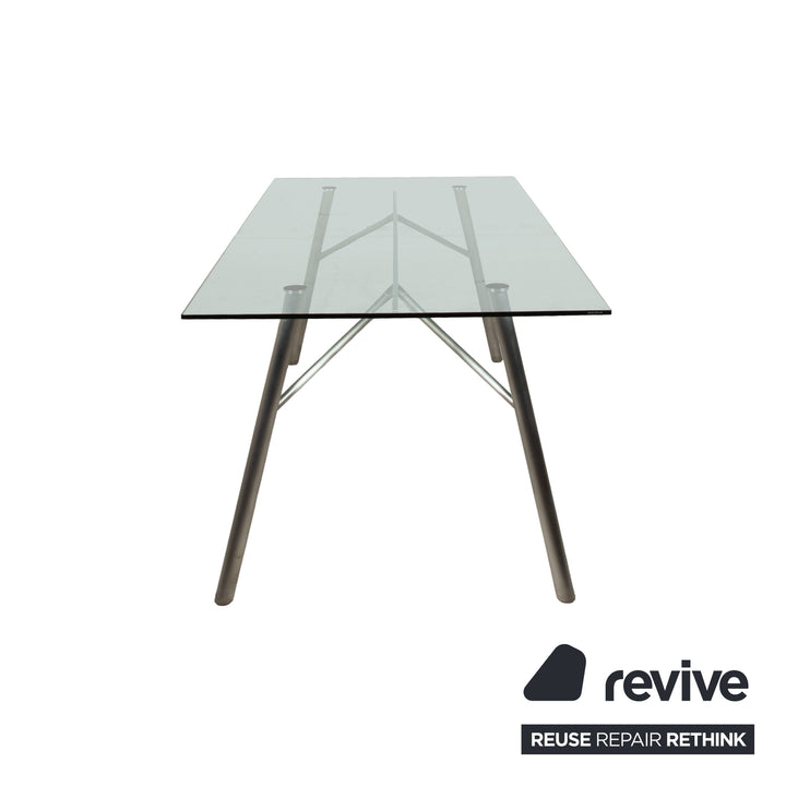Table à manger en verre Rolf Benz Siber pour salle à manger