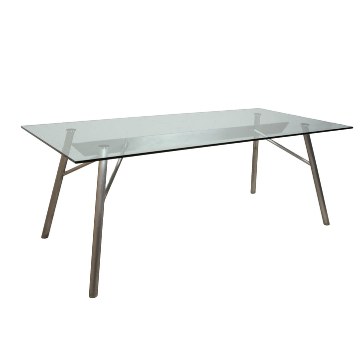 Table à manger en verre Rolf Benz Siber pour salle à manger