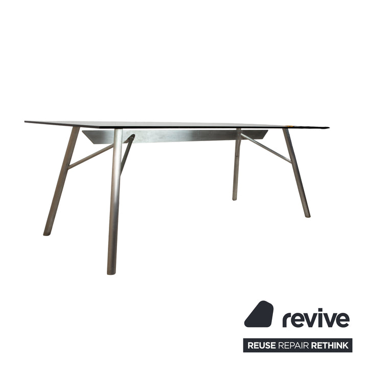 Table à manger en verre Rolf Benz Siber pour salle à manger