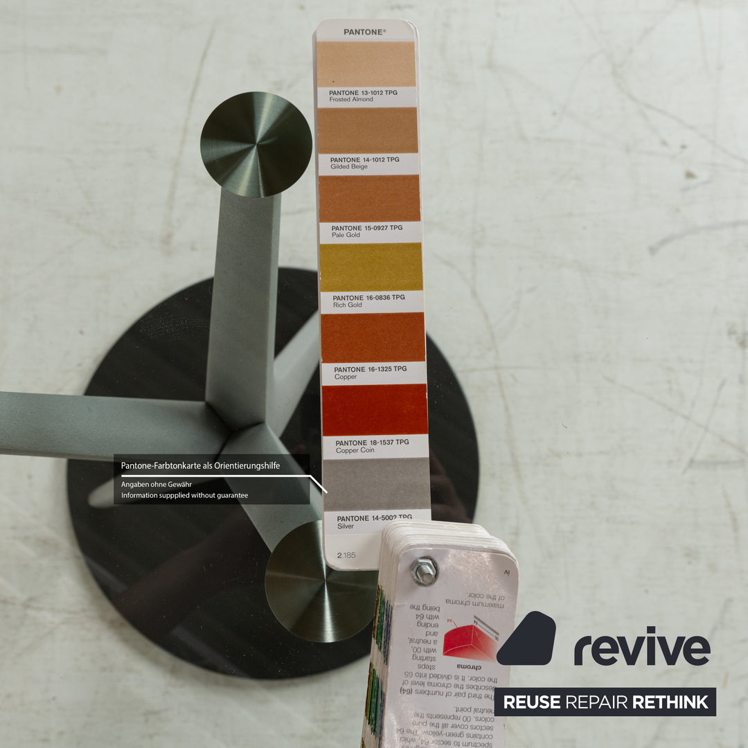 Rolf Benz glass dining table silver