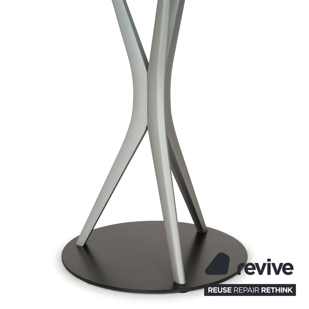 Rolf Benz glass dining table silver