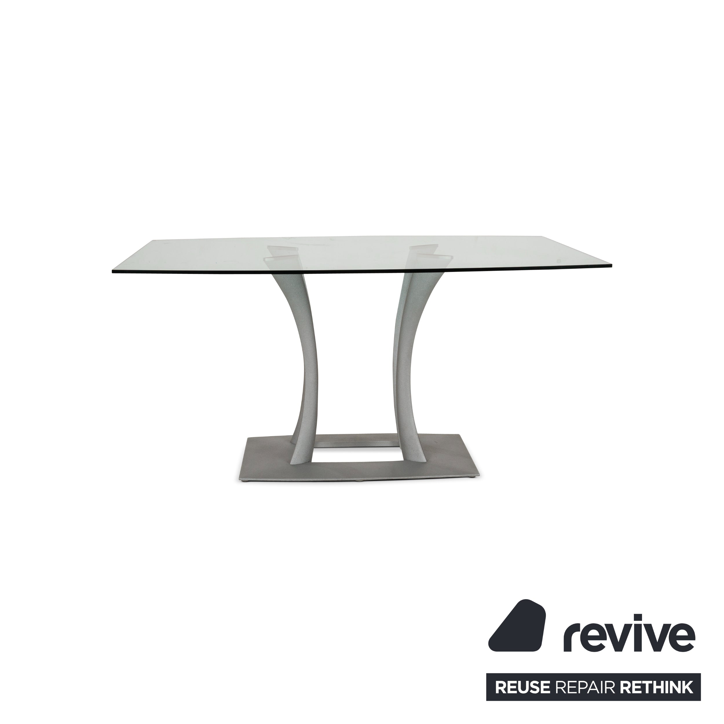 Rolf Benz Glass Dining Table Silver Dining Room