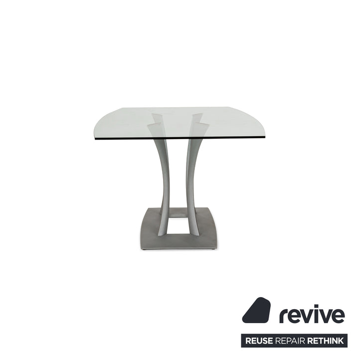 Rolf Benz Glass Dining Table Silver Dining Room