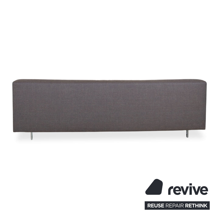 Rolf Benz Grata Dreisitzer Stoff Sofa Grau Couch