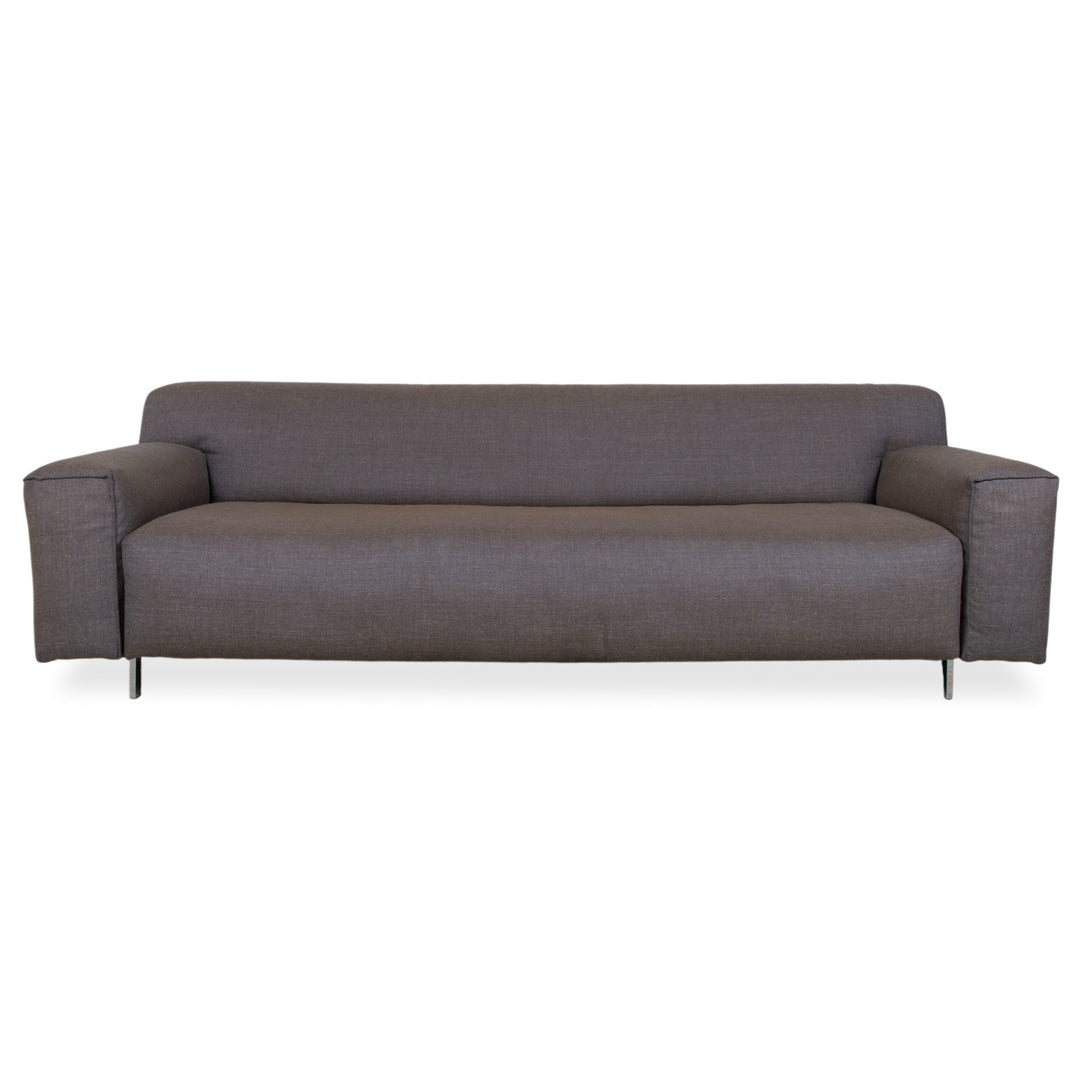 Rolf Benz Grata Three-Seater Fabric Sofa Grey Couch