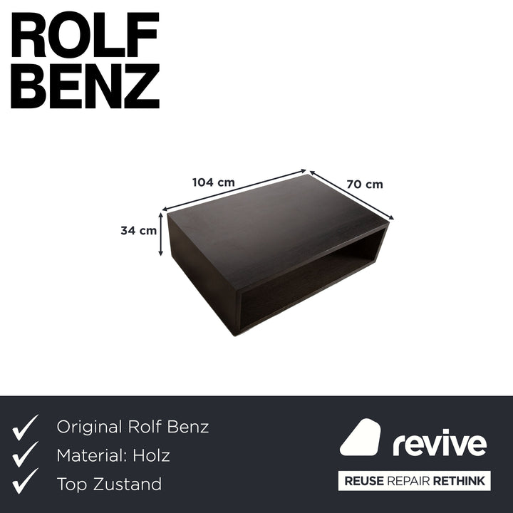 Rolf Benz Holz Couchtisch Schwarz