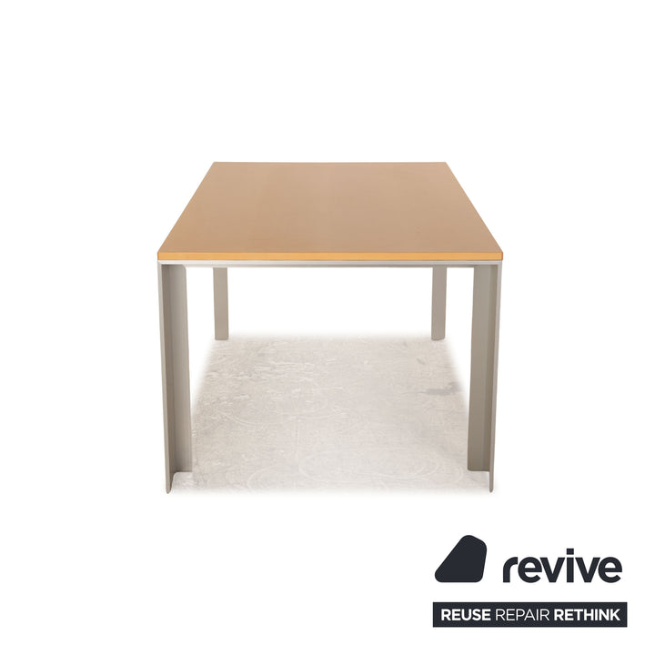 Rolf Benz Holz Esstisch Braun Eiche Aluminium Ausziehfunktion 160/280 x 75 x 98 cm