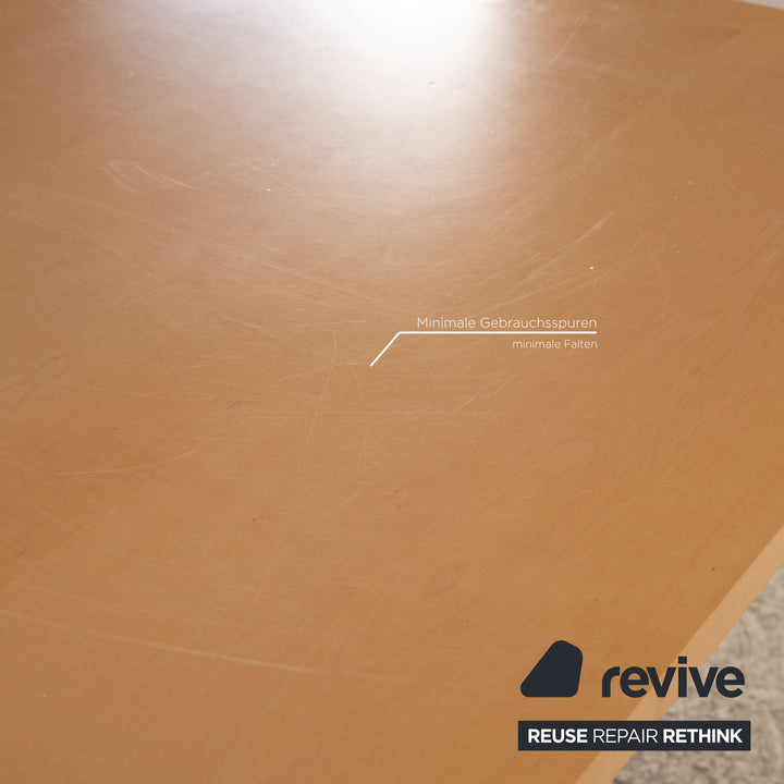 Rolf Benz Holz Esstisch Braun Eiche Aluminium Ausziehfunktion 160/280 x 75 x 98 cm