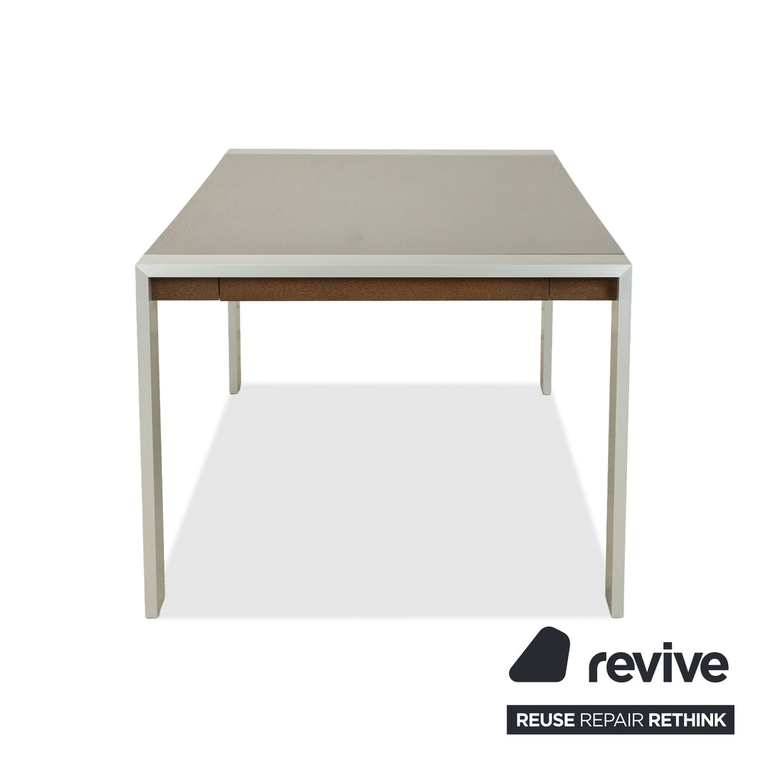 Rolf Benz Holz Esstisch Dunkelbraun Silber Ausziehfunktion 190-248 x 98 x 75 cm