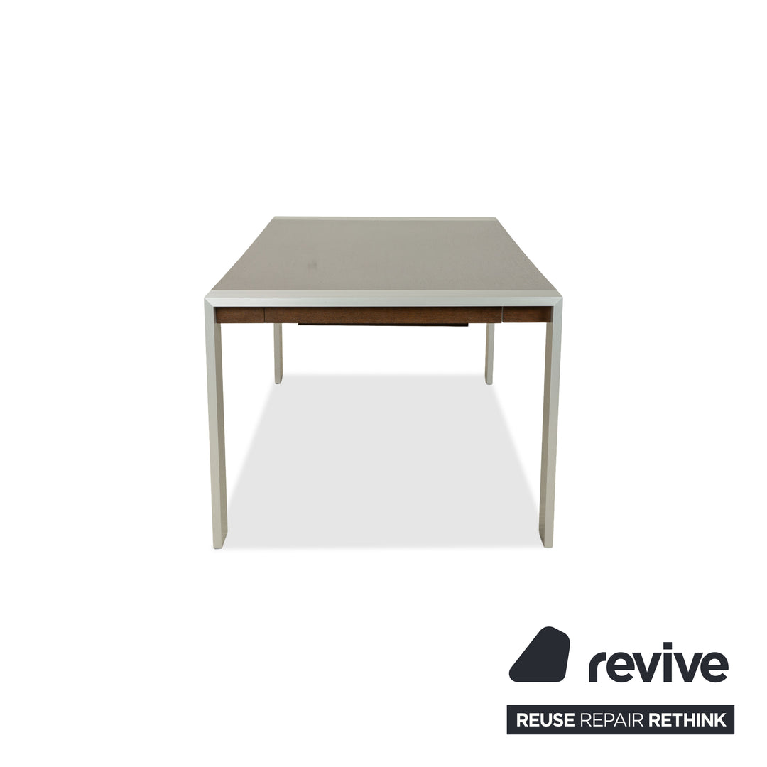 Rolf Benz Holz Esstisch Dunkelbraun Silber Ausziehfunktion 190-248 x 98 x 75 cm