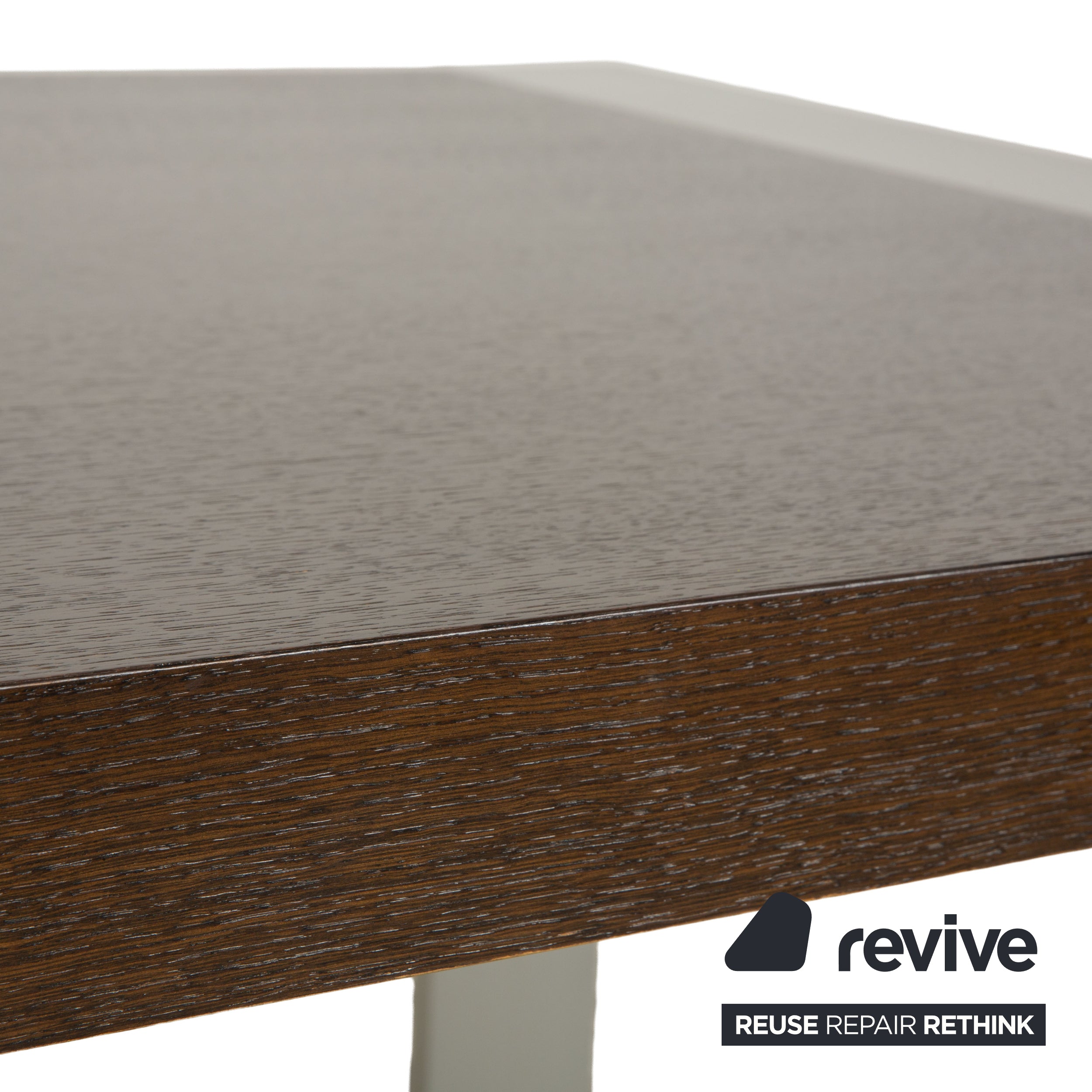 Rolf Benz Holz Esstisch Dunkelbraun Silber Ausziehfunktion 190-248 x 98 x 75 cm