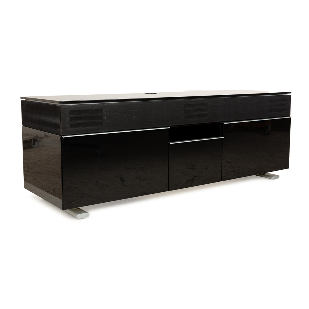 Rolf Benz wooden sideboard black high gloss lowboard media board