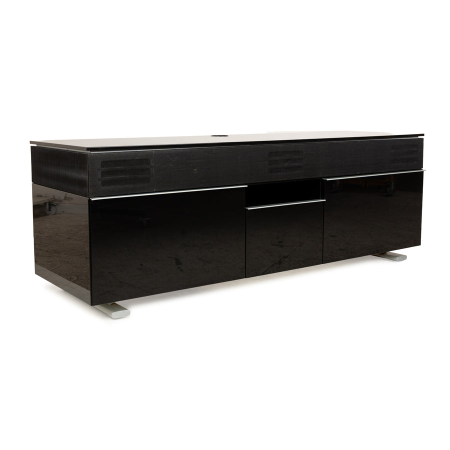 Rolf Benz wooden sideboard black high gloss lowboard media board