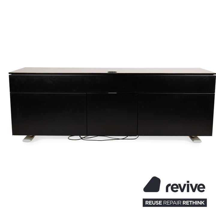 Rolf Benz wooden sideboard black high gloss lowboard media board