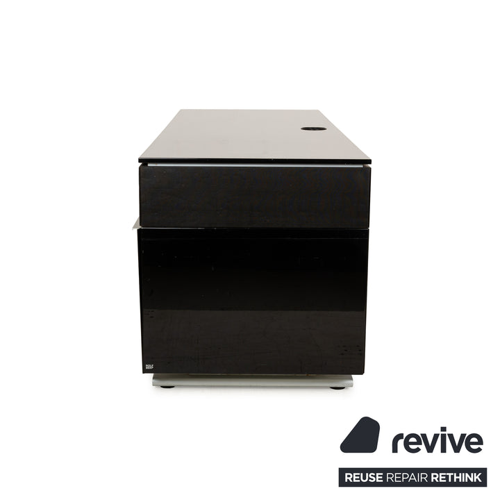 Rolf Benz wooden sideboard black high gloss lowboard media board