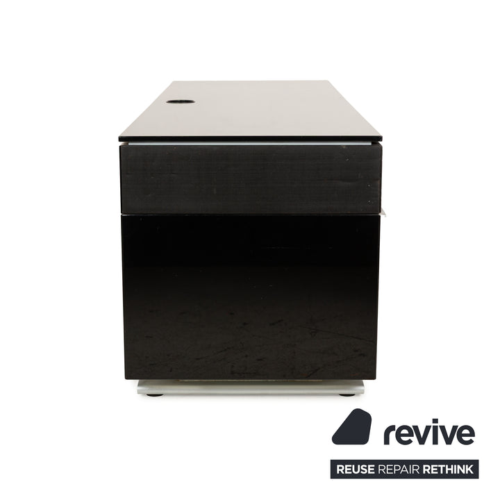 Rolf Benz wooden sideboard black high gloss lowboard media board