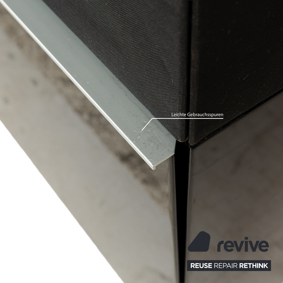 Rolf Benz wooden sideboard black high gloss lowboard media board