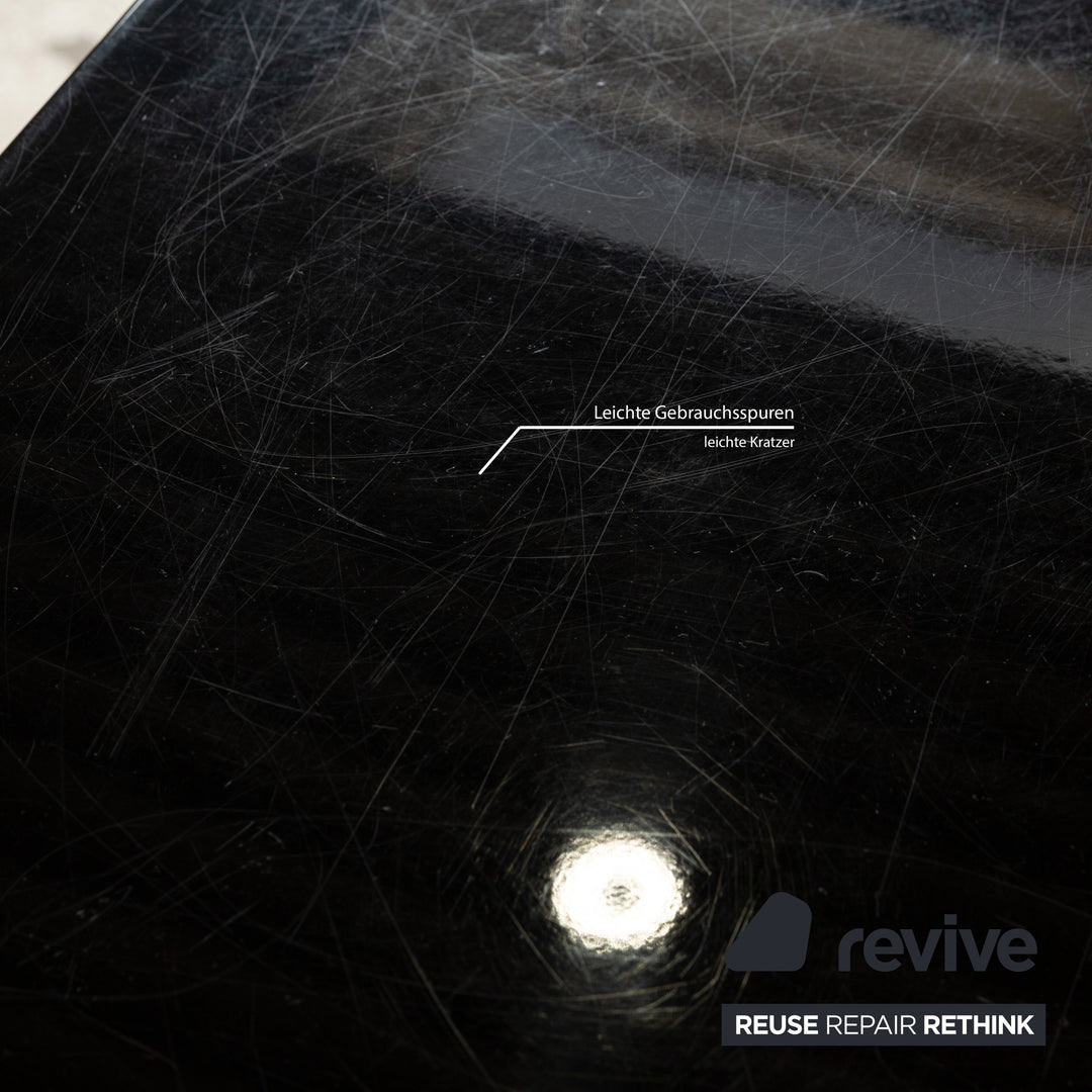 Rolf Benz wooden sideboard black high gloss lowboard media board