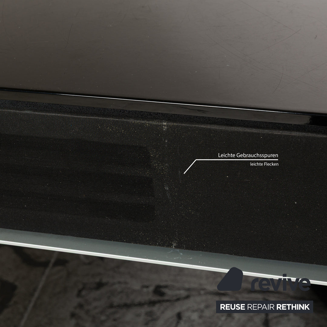 Rolf Benz wooden sideboard black high gloss lowboard media board