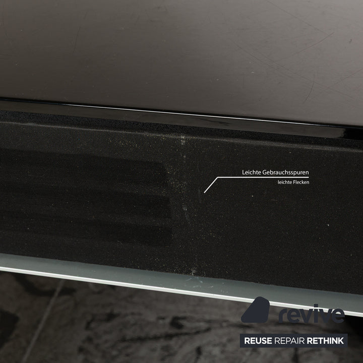 Rolf Benz wooden sideboard black high gloss lowboard media board