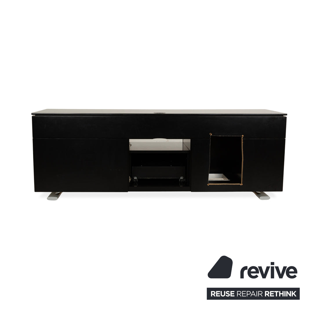 Buffet en bois Rolf Benz, meuble bas noir