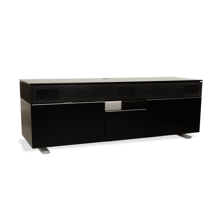 Buffet en bois Rolf Benz, meuble bas noir