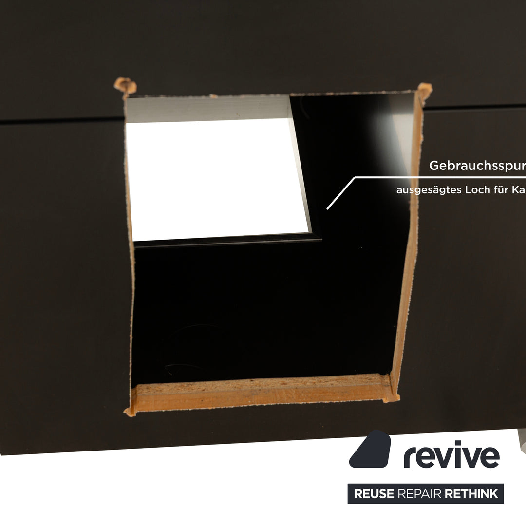 Rolf Benz wooden sideboard black lowboard