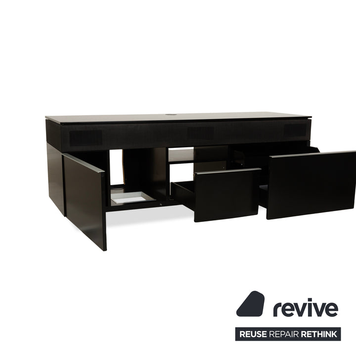 Buffet en bois Rolf Benz, meuble bas noir