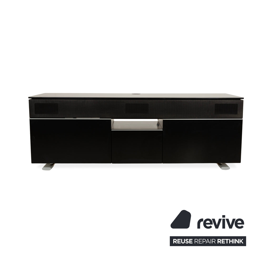 Buffet en bois Rolf Benz, meuble bas noir