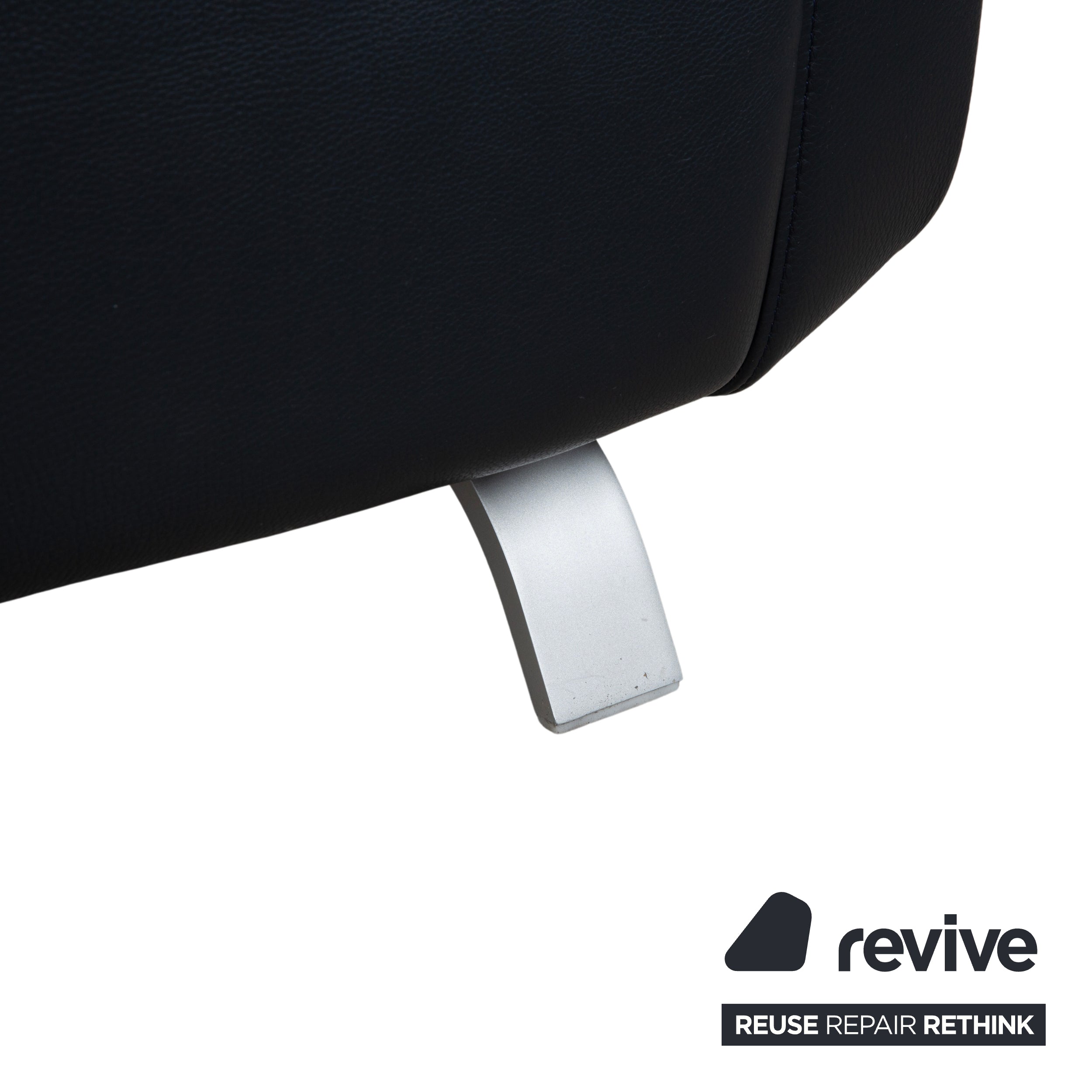 Rolf Benz Leder Sessel Dunkelblau