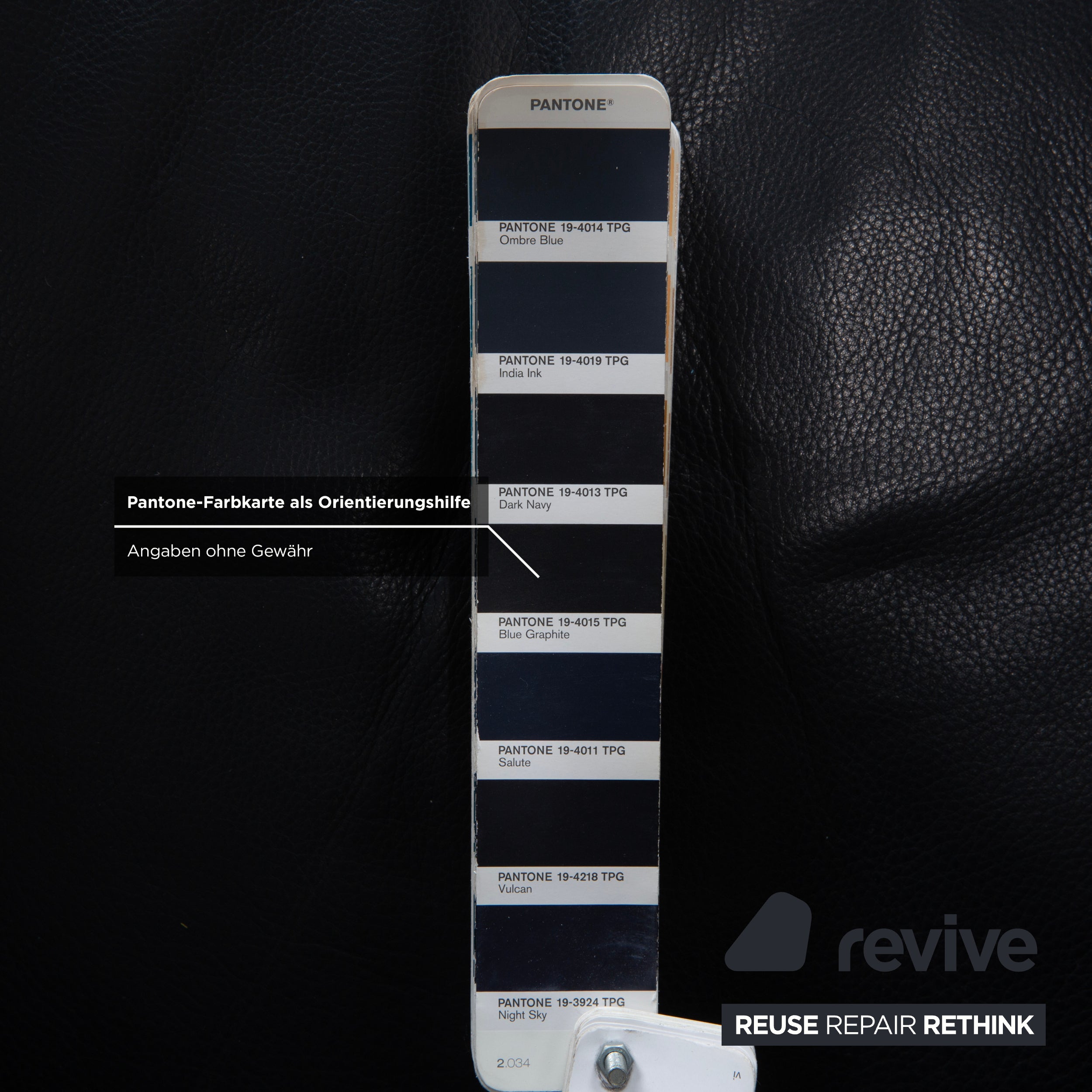 Rolf Benz Leder Sessel Dunkelblau