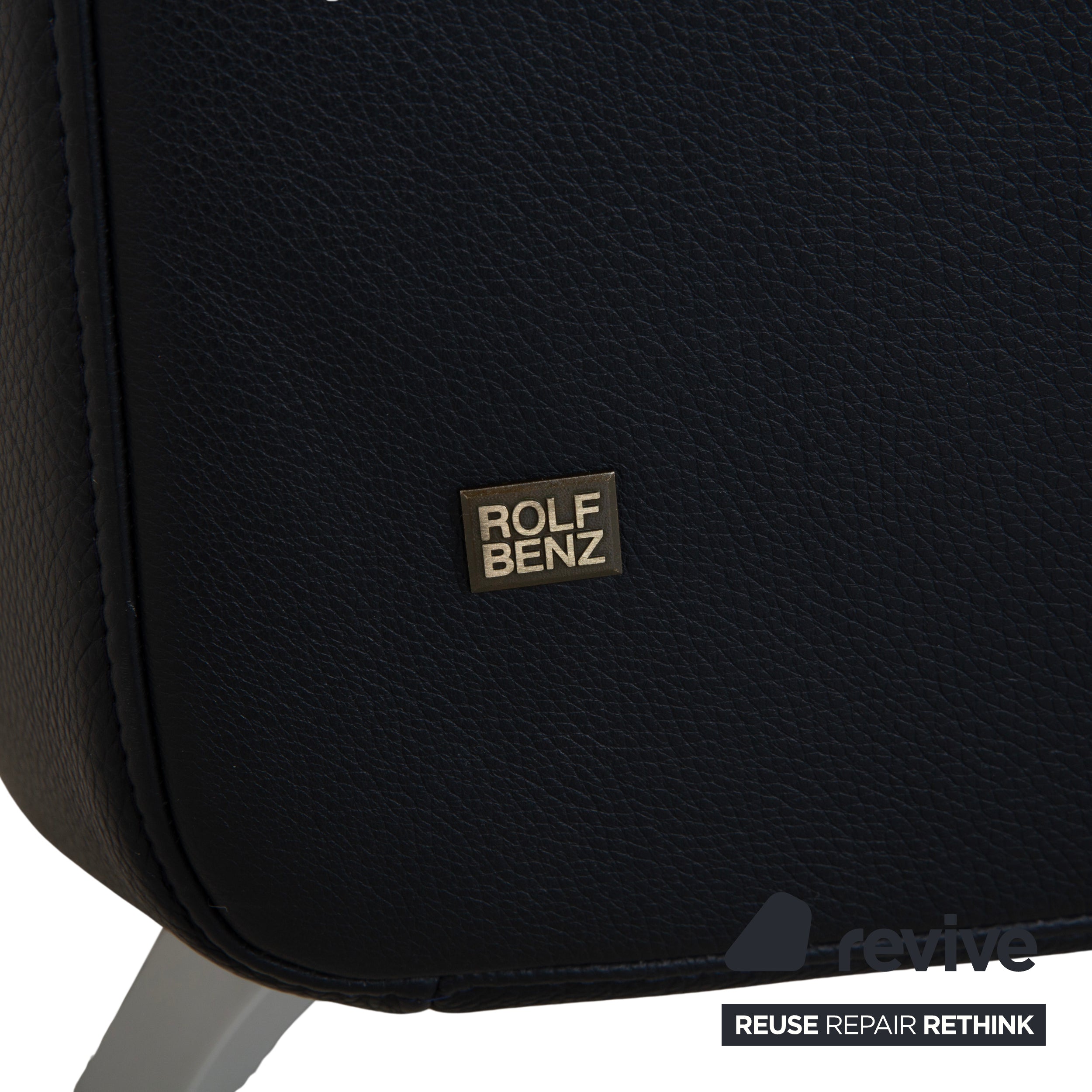 Rolf Benz Leder Sessel Dunkelblau