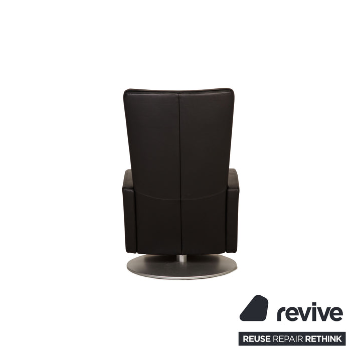 Rolf Benz LSE 5800 leather armchair black Relaxation function