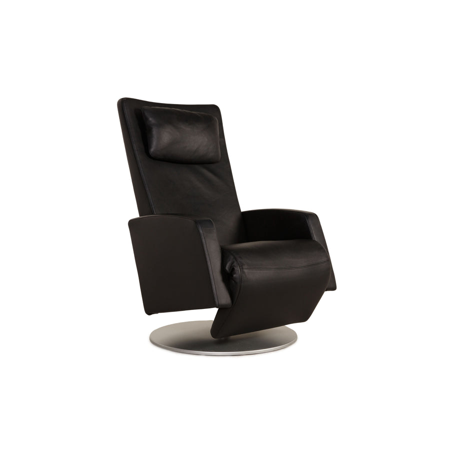 Rolf Benz LSE 5800 leather armchair black Relaxation function
