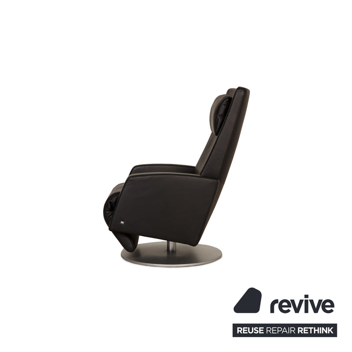 Rolf Benz LSE 5800 leather armchair black Relaxation function