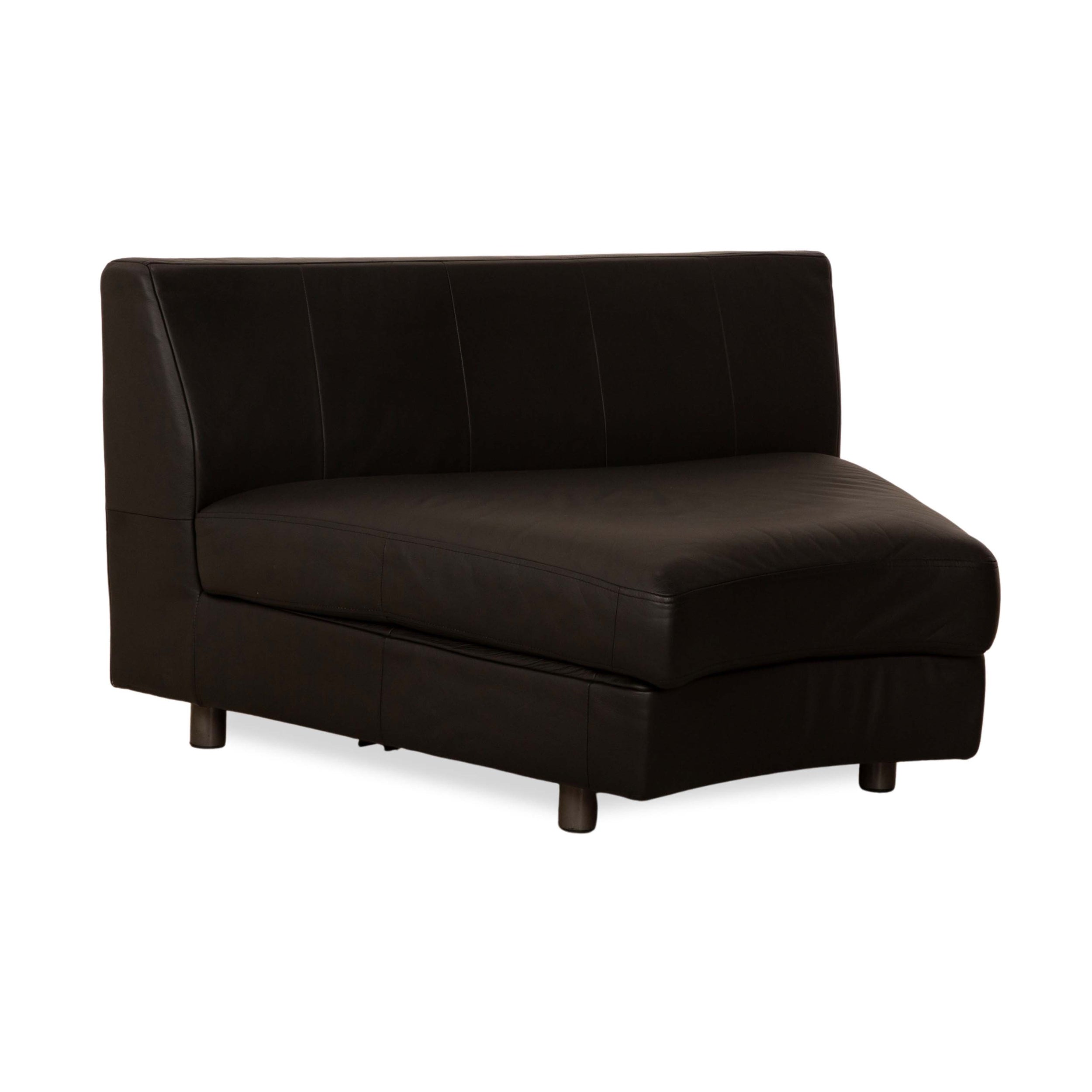 Rolf Benz leather armchair black